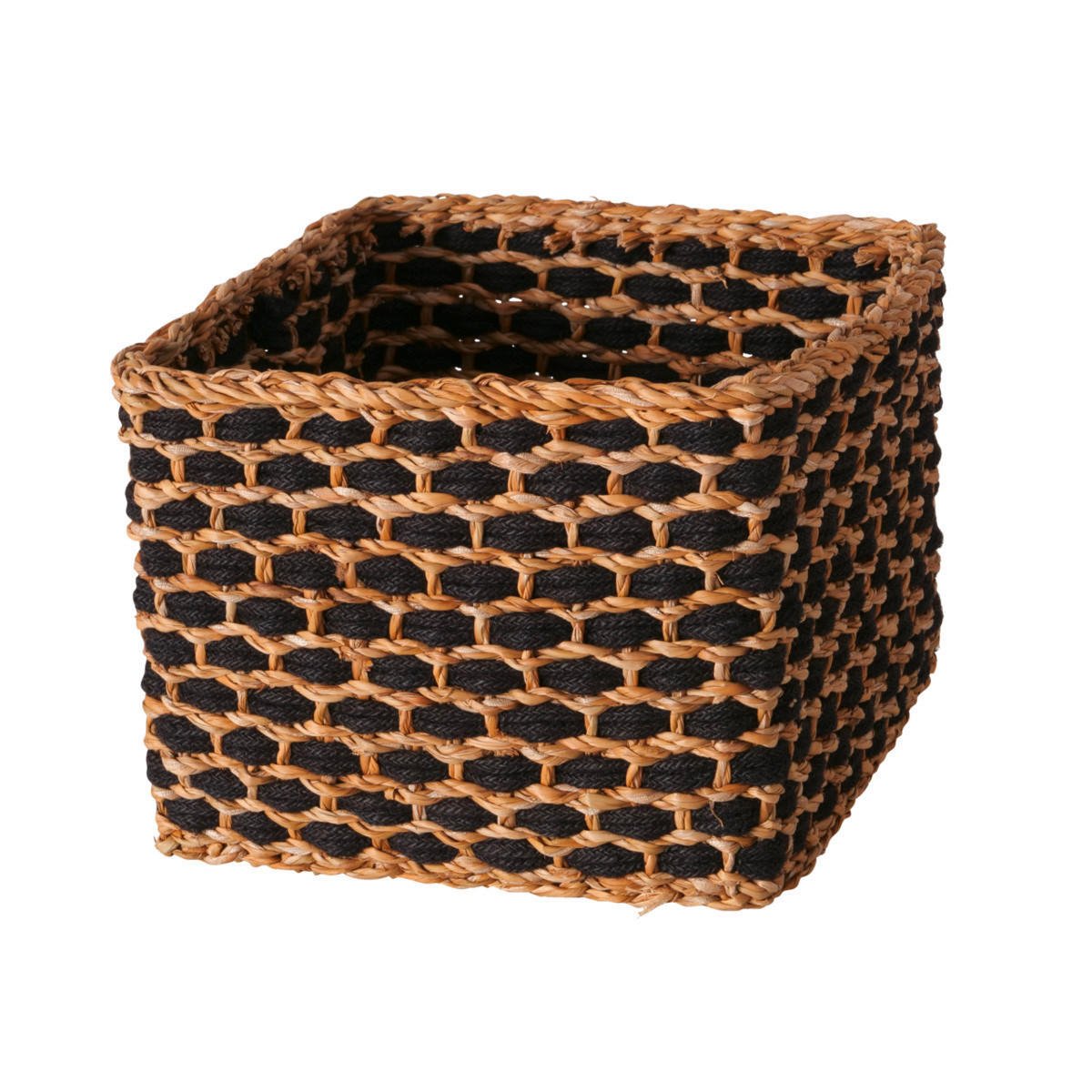 ÚLOŽNÝ KOŠÍK, textil, prírodné materiály - biela/prírodná farba, Basics, textil/prírodné materiály (26,8/26,1/20,1cm)