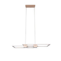 LED-PENDELLEUCHTE 100/28/150 cm    - Grau/Cappuccino, Design, Metall (100/28/150cm) - Trio Leuchten