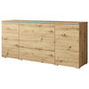 SIDEBOARD Vera  in 150/67,9/39,5 cm  - Eiche Artisan/Grau, Basics, Holzwerkstoff/Kunststoff (150/67,9/39,5cm) - P & B