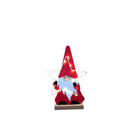 WEIHNACHTSMANN  - Rot/Schwarz, LIFESTYLE, Holzwerkstoff/Textil (33/51/6cm) - X-Mas