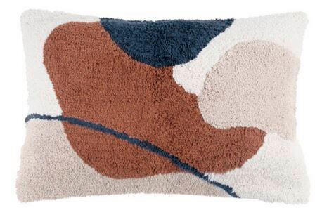 DEKORAČNÍ POLŠTÁŘ 30/50 cm - bílá/koňaková, Basics, textil (30/50cm) - Novel