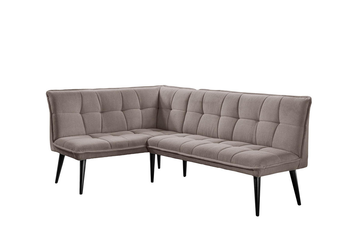 KLUPA KUTNA  bež  drvo, tekstil, drvni materijal      - bež/crna, Moderno, drvni materijal/drvo (240/161cm) - Livetastic