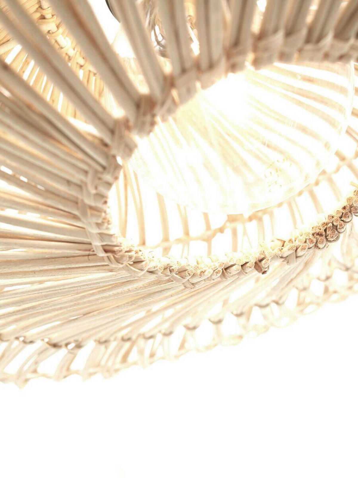 STOJACÍ LAMPA, 73/55/176 cm - bílá, Trend, přírodní materiály (73/55/176cm) - Good & Mojo
