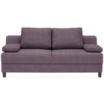 SCHLAFSOFA in Webstoff Rosa  - Schwarz/Rosa, Design, Holz/Textil (204/94/113cm) - Dieter Knoll