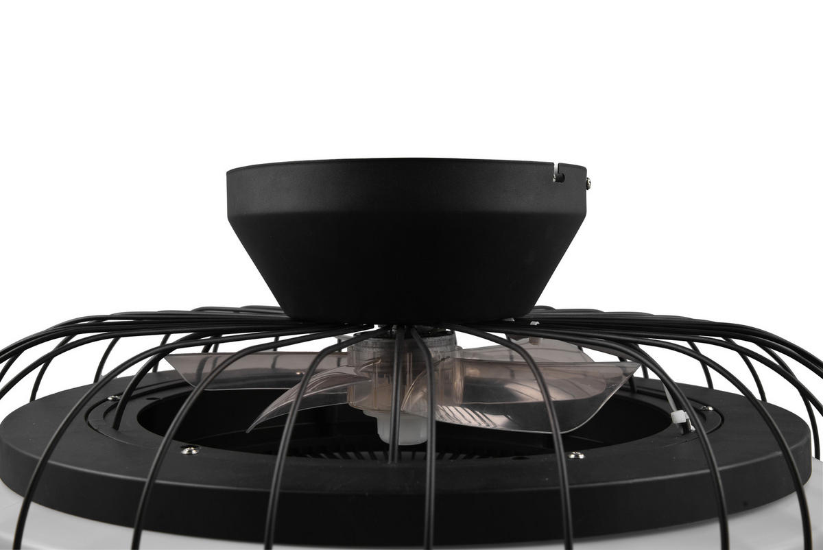 PLAFONSKI VENTILATOR  Sandfjord  - bela/crna, Osnovno, metal/plastika (52.0/21.0cm)