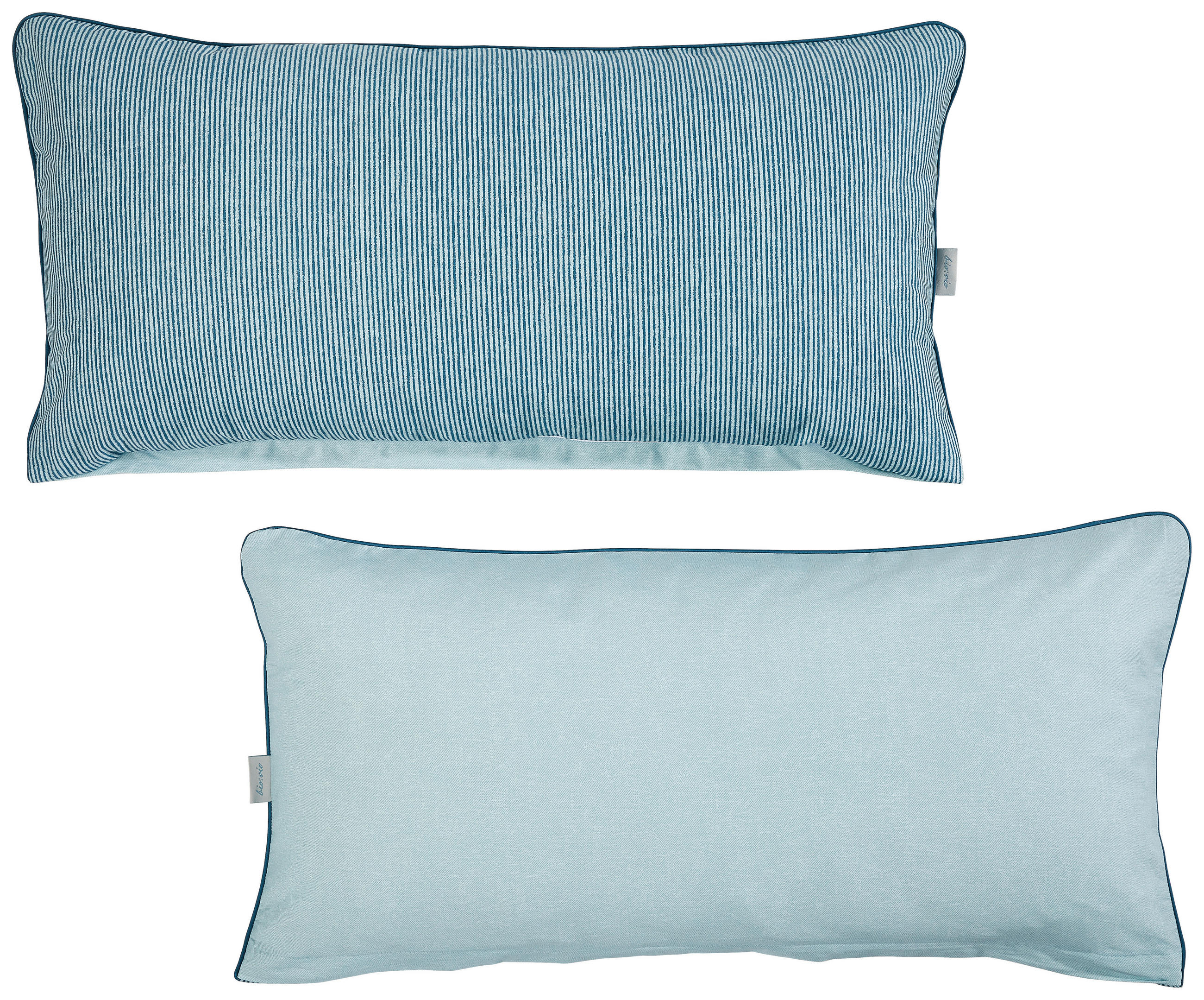 KISSENHÜLLEN-SET 40/80 cm  - Petrol, Basics, Textil (40/80cm) - Bio:Vio