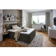 BOXSPRINGBETT 160/200 cm  in Braun  - Schwarz/Braun, KONVENTIONELL, Kunststoff/Textil (160/200cm) - Carryhome