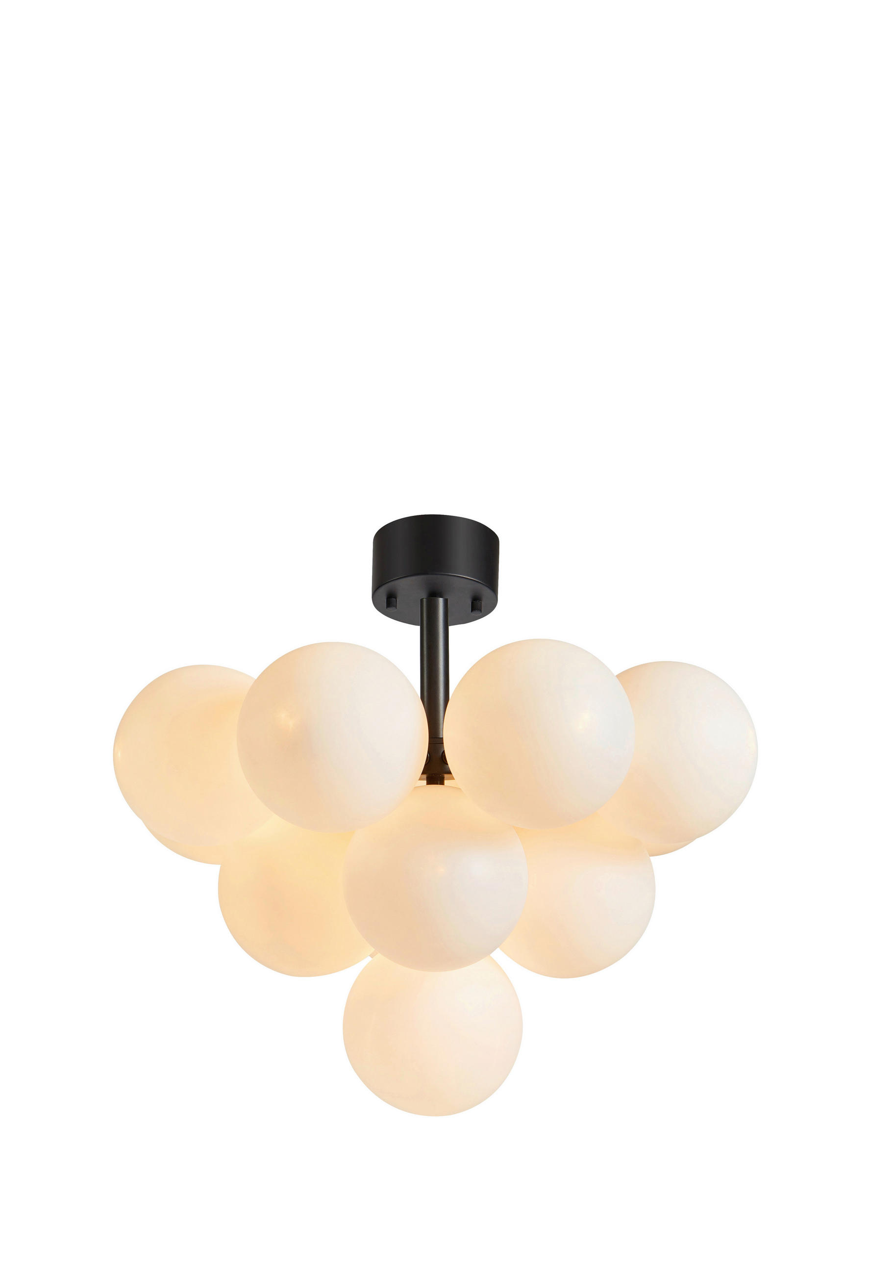 HÄNGELEUCHTE 56/51 cm   - Schwarz/Weiß, Basics, Glas/Metall (56/51cm) - Markslöjd