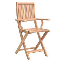 ZÁHRADNÁ SKLADACIA STOLIČKA, drevo - farba tíku, Modern, drevo (60/92/52cm) - Beldano