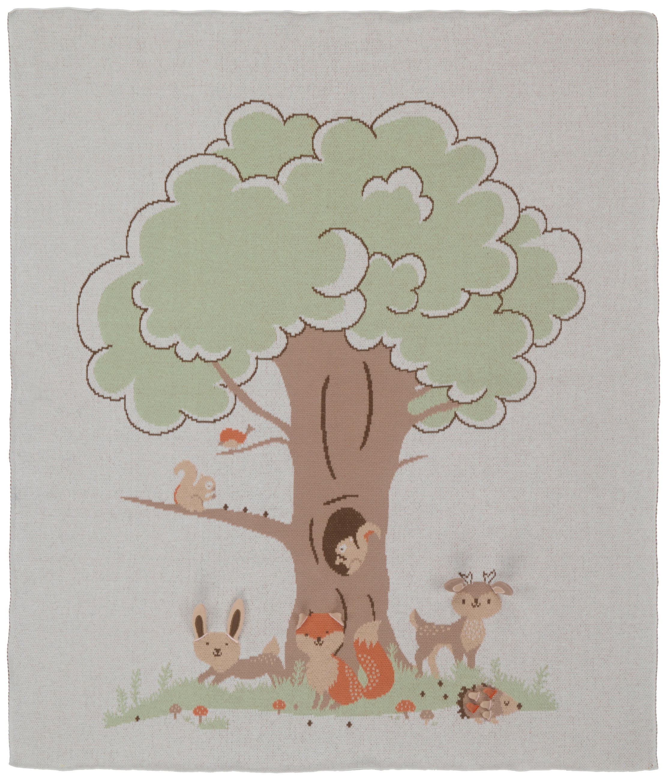 SCHMUSEDECKE   - Multicolor, Natur, Textil (80/100cm) - Patinio