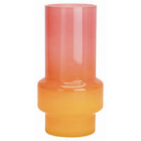 VASE  - Orange/Rosa, Basics, Glas (13/25/13cm)