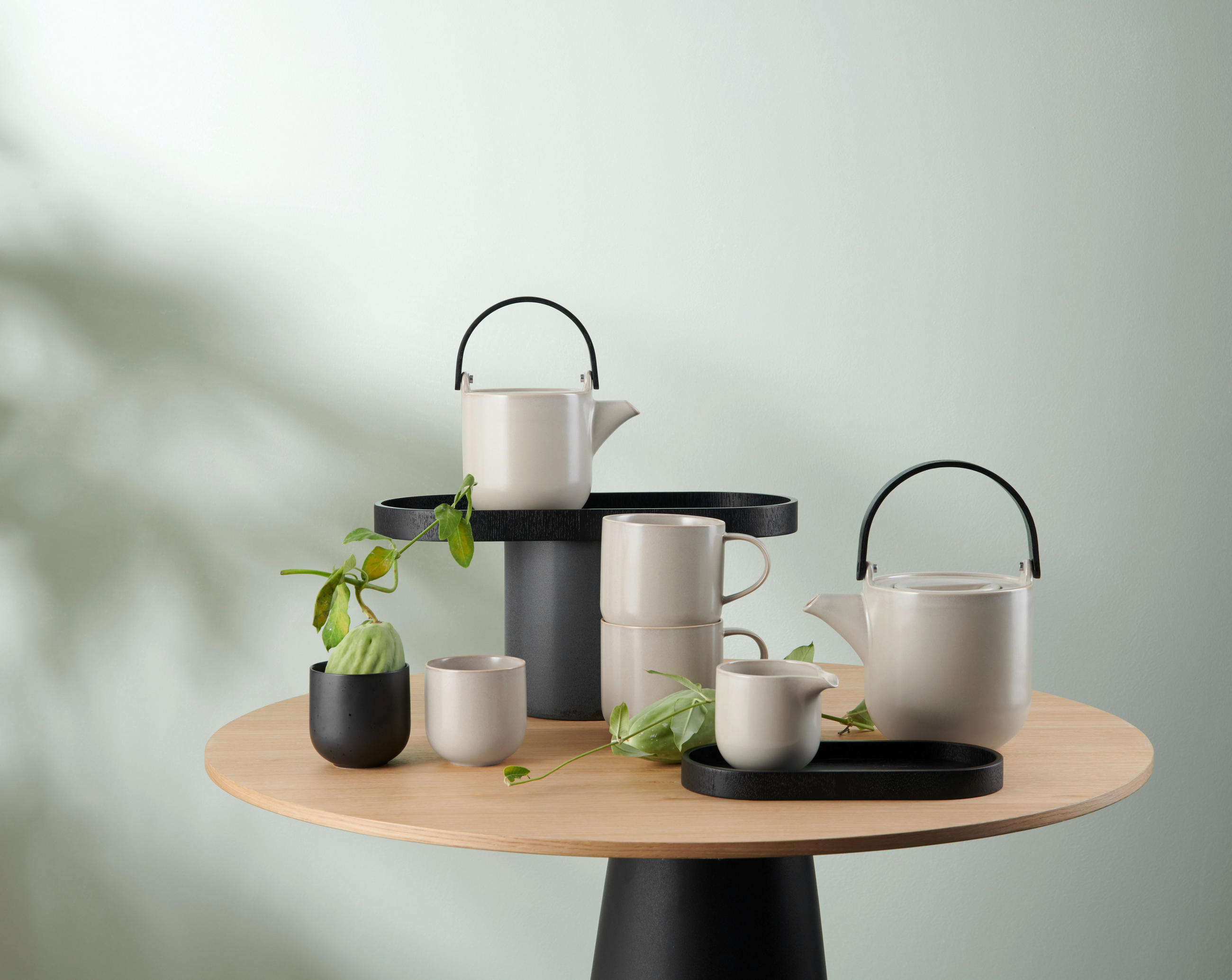 TEETASSE Coppa tofu 200 ml   - Hellgrau, Design, Keramik (7,5/7,5cm) - ASA