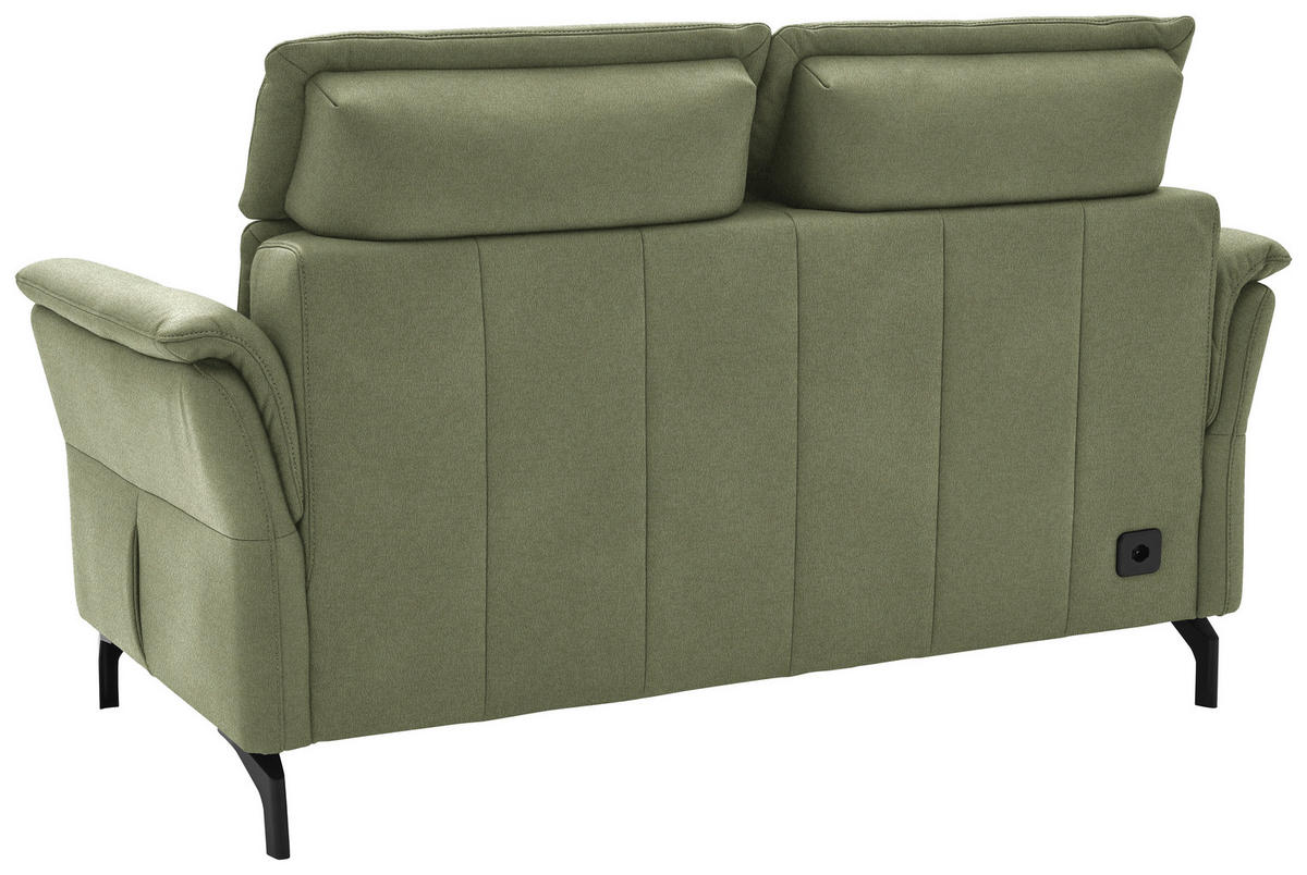 2-SITZER-SOFA  in Mikrofaser Hellgrün  - Schwarz/Hellgrün, KONVENTIONELL, Textil/Metall (178/103/92cm) - Dieter Knoll