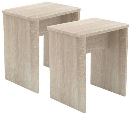 HOCKER Sonoma Eiche - Sonoma Eiche, MODERN (40/45/30cm) - MID.YOU