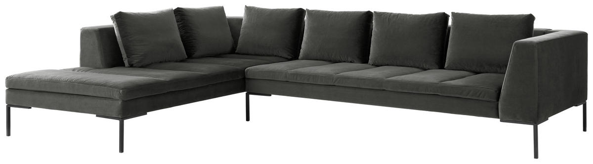 Freisteller von home24 ECKSOFA Grün Velours.