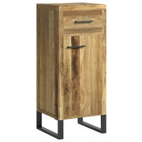 HIGHBOARD  in 43/104/39 cm  - Schwarz/Naturfarben, Natur, Holz/Metall (43/104/39cm) - Livetastic