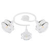 DECKENSTRAHLER - Chromfarben/Weiss, Basics, Metall (25/21,5cm) - Globo
