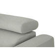 ECKSOFA in Chenille Alabasterfarben  205/280 cm  - Alabasterfarben/Schwarz, Design, Textil/Metall (205/280cm) - Xora