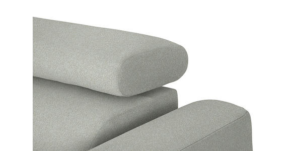 ECKSOFA in Chenille Alabasterfarben 205/280 cm - Alabasterfarben/Schwarz, Design, Textil/Metall (205/280cm) - Xora