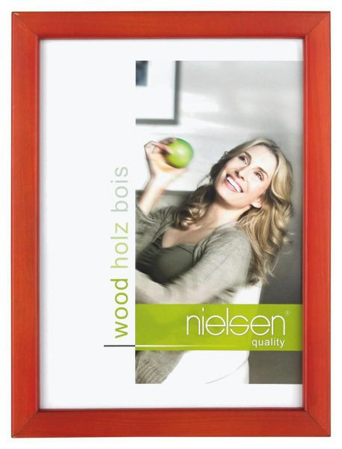 BILDERRAHMEN 18/24 cm  - Rot, Basics, Holz (18/24cm) - Nielsen