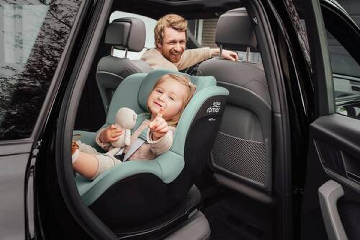 REBOARDER-KINDERSITZ DUALIFIX 5Z inkl. Vario Base 5Z  - Basics, Textil - Britax Römer