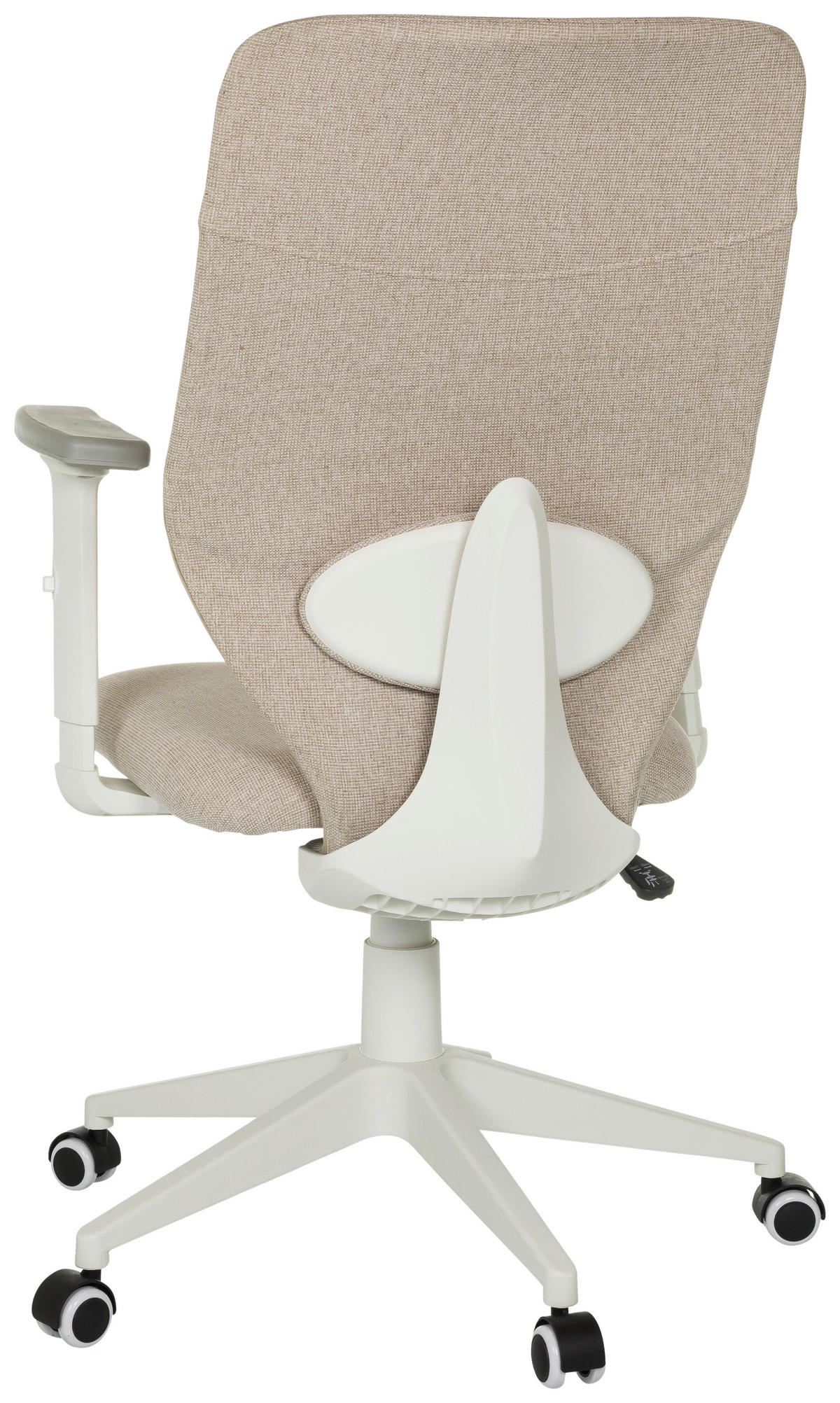 OTOČNÁ ŽIDLE, plochá tkanina, béžová - šedá/bílá, Moderní, textil/plast (70/115/70cm) - MID.YOU