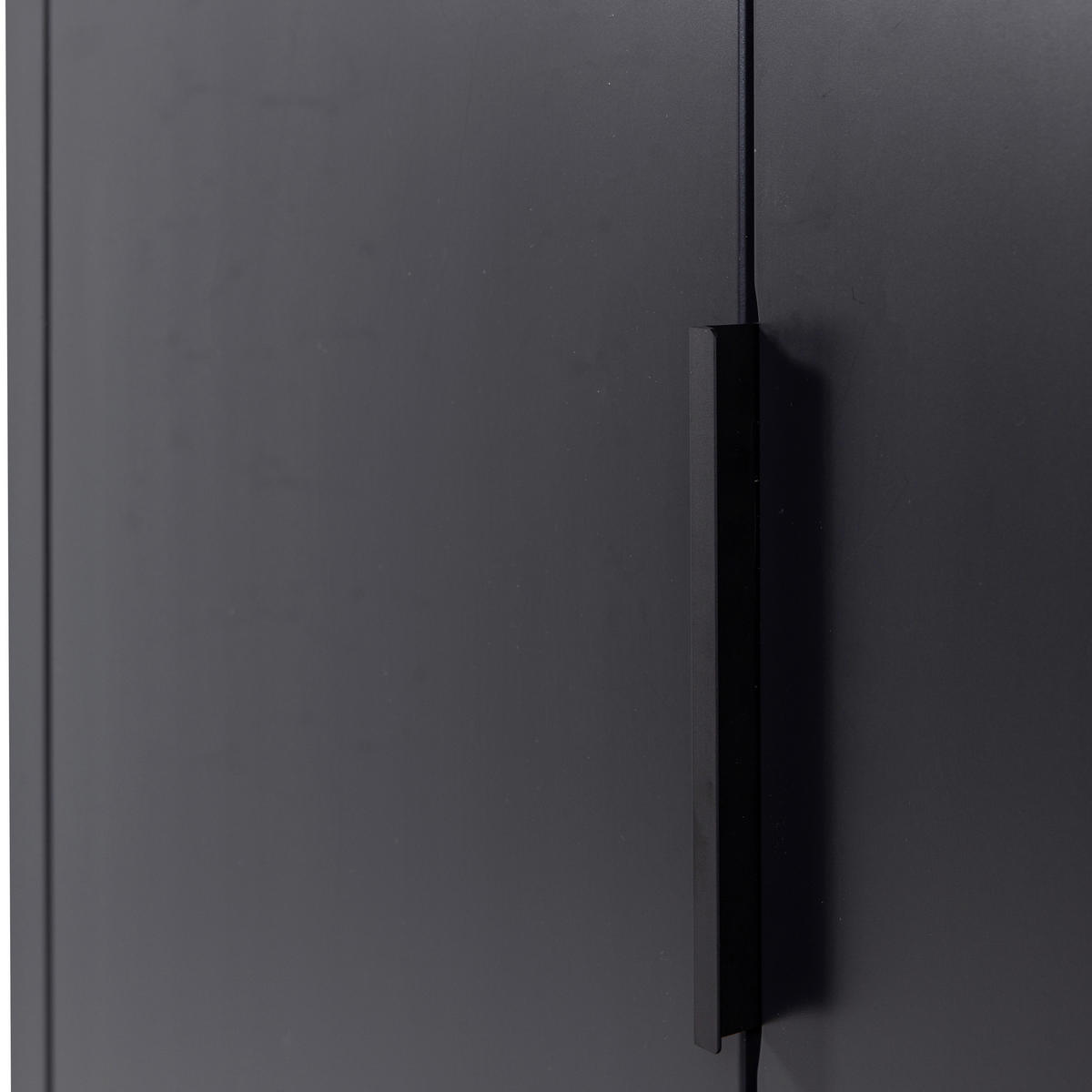 SCHUHSCHRANK Gunnar  in 85/135/39 cm  - Schwarz, Design, Holz/Metall (85/135/39cm) - Livetastic