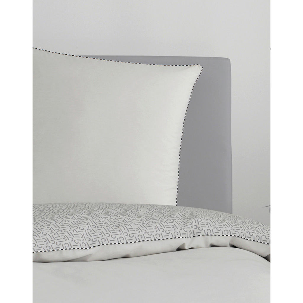 Thumbnail - Esprit Wendebettwäsche E-Scatter,Grau, Hellgrau, Textil, Schriftzug, 135x200 cm, Oeko-Tex® Standard 100, BCI (Better Cot...