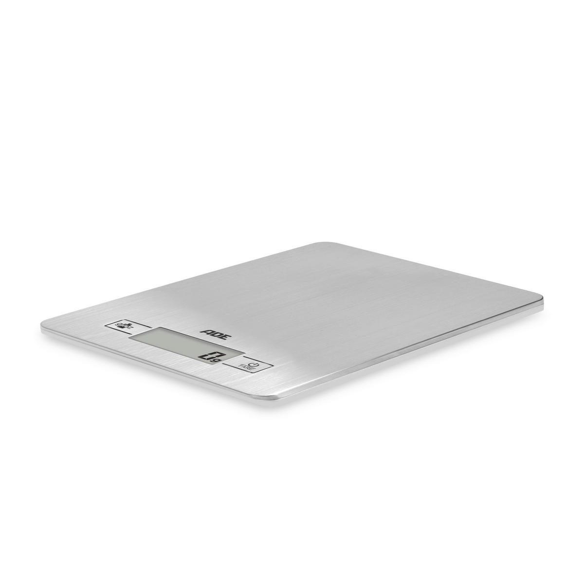 ELEKTRISCHE KÜCHENWAAGE - Edelstahlfarben, Basics, Metall (21/15/1,1cm)