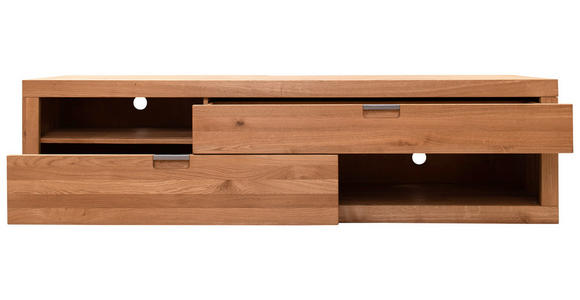 TV-ELEMENT Holz Wildeiche  - Wildeiche/Alufarben, Natur, Holz (200/54/42cm) - Carryhome