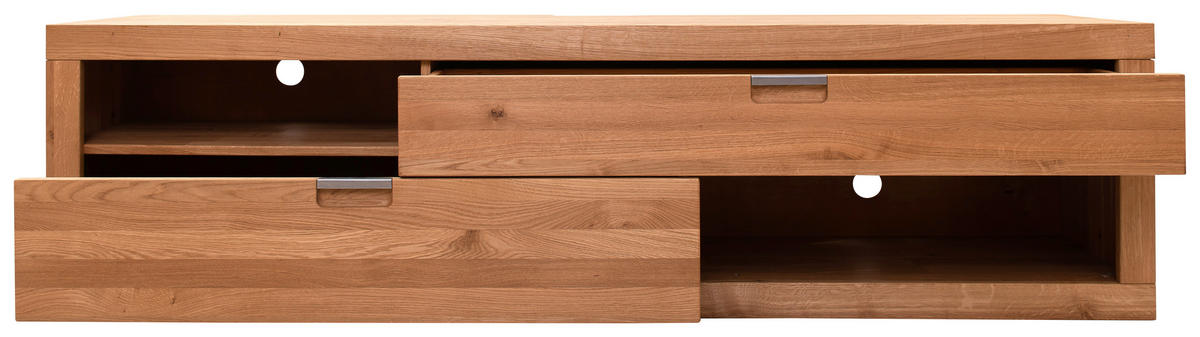 TV-ELEMENT - Wildeiche/Alufarben, Natur, Holz (200/54/42cm) - Carryhome