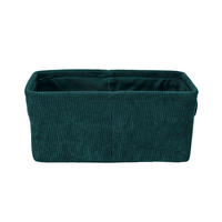 AUFBEWAHRUNGSKÖRBCHEN     - Dunkelgrün, Basics, Textil (27,6/12/20cm) - Wenko