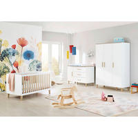 BABYZIMMER LUMI  - Eichefarben/Weiß, Basics, Holzwerkstoff - Pinolino