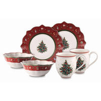 FRÜHSTÜCKSSET Grün, Rot, Weiß Toy´s Delight  - Rot/Weiß, Design, Keramik (36/25/14cm) - Villeroy & Boch
