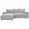 ECKSOFA Webstoff Grau  - Schwarz/Grau, Modern, Kunststoff/Textil (175/265cm) - MID.YOU