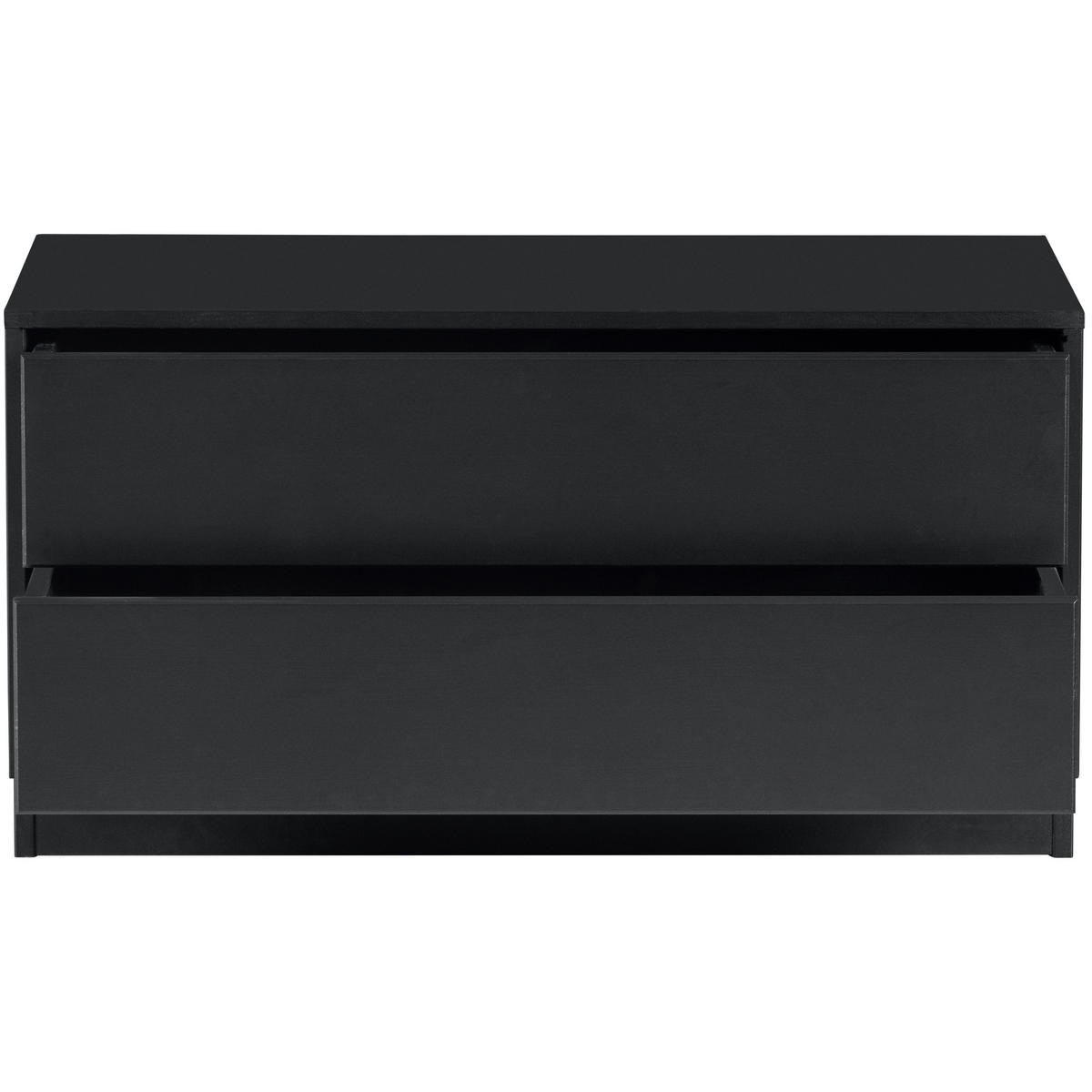 LOWBOARD 75/40/40 cm  - Schwarz, Design, Holz (75/40/40cm) - Livetastic
