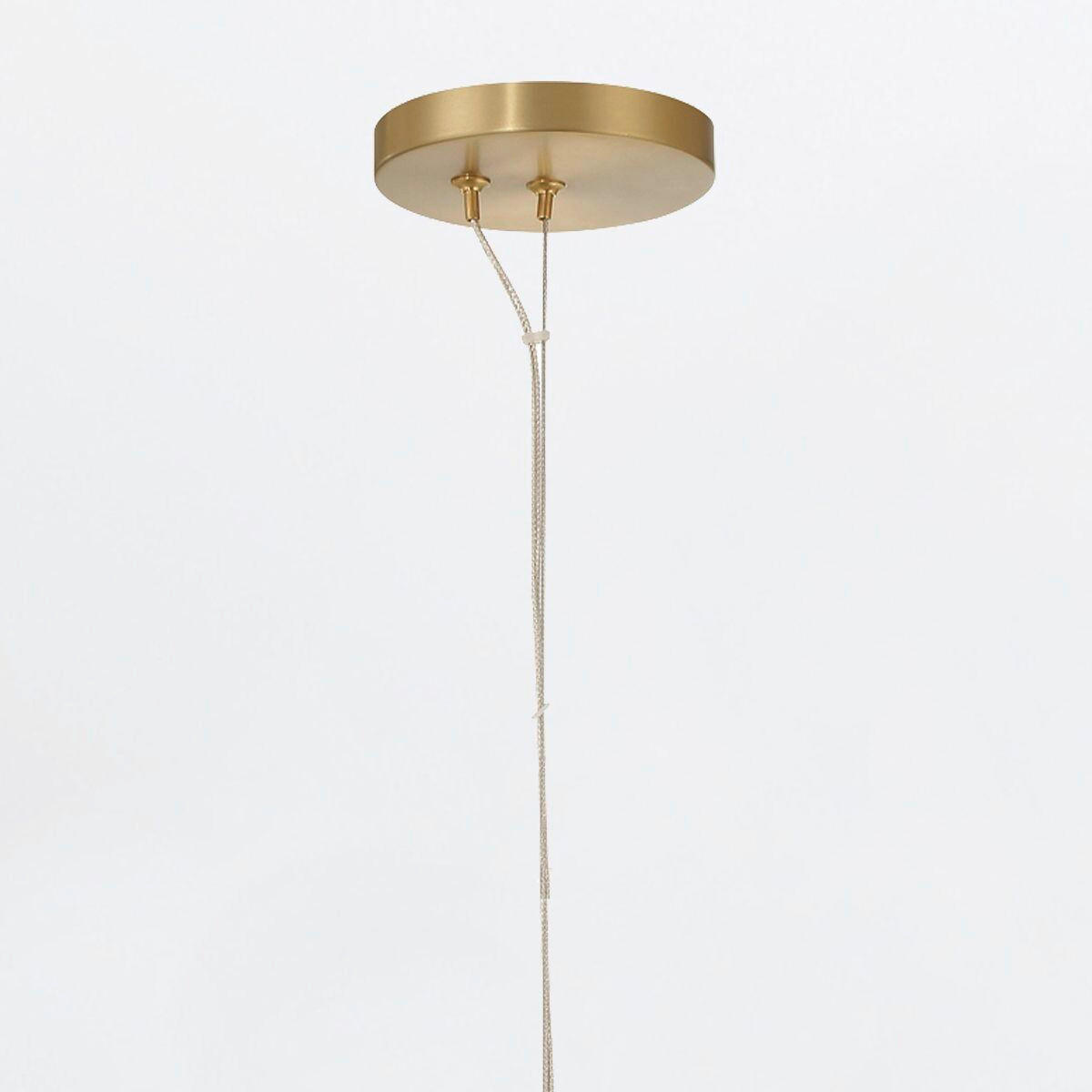 LED-PENDELLEUCHTE 20,3/45 cm    - Goldfarben, Konventionell, Glas/Metall (20,3/45cm) - Elstead Lighting
