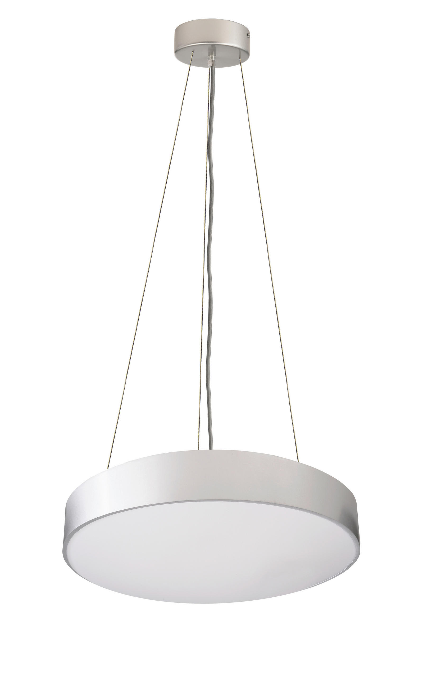 LED-HÄNGELEUCHTE Menkar 40/40/220 cm   - Alufarben, Design, Metall (40/40/220cm)