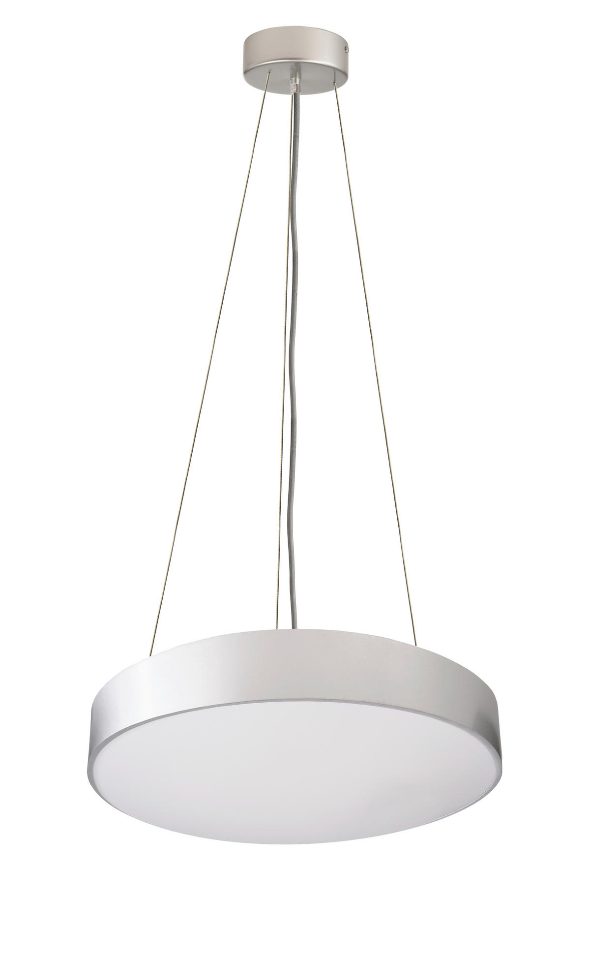 LED-HÄNGELEUCHTE Menkar 40/40/220 cm   - Alufarben, Design, Metall (40/40/220cm)