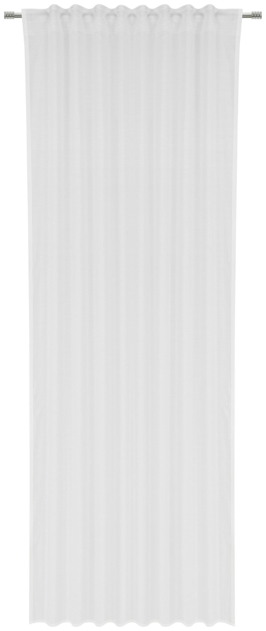 FERTIGVORHANG  transparent   140/300 cm  - Weiß, Basics, Textil (140/300cm) - Esposa