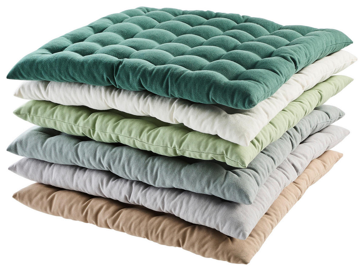 PODUŠKA NA SEDENIE,  - svetlosivá, Basics, textil (38/38/4cm) - Bio:Vio