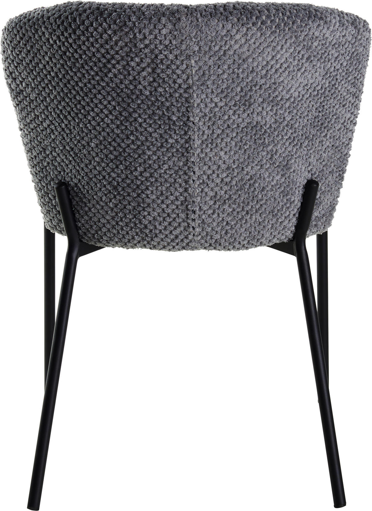 STUHL Struktur Grau Pappel Sperrholz  - Schwarz/Grau, LIFESTYLE, Holz/Textil (55/79/59cm) - Livetastic