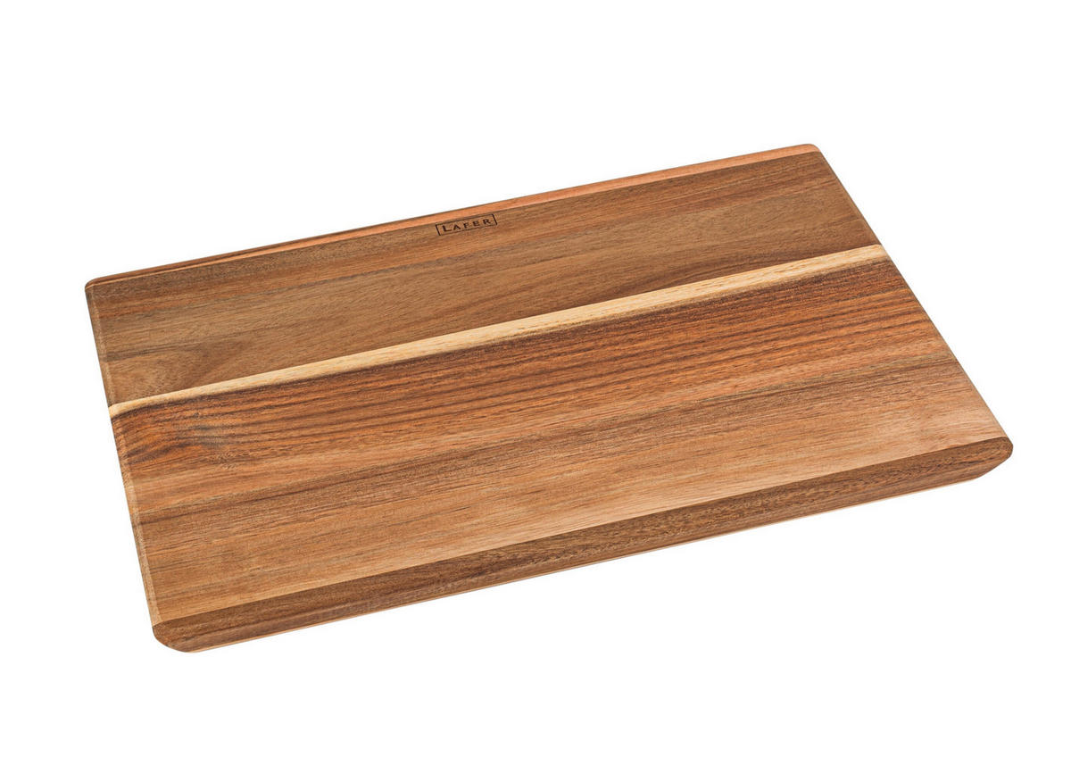 SCHNEIDEBRETT Holz Akazie Lafer Akazie  - Graubraun, Basics, Holz (45/30/3cm) - Johann Lafer