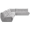 ECKSOFA in Cord Grau  - Grau, Trend, Textil (315/285cm) - Livetastic