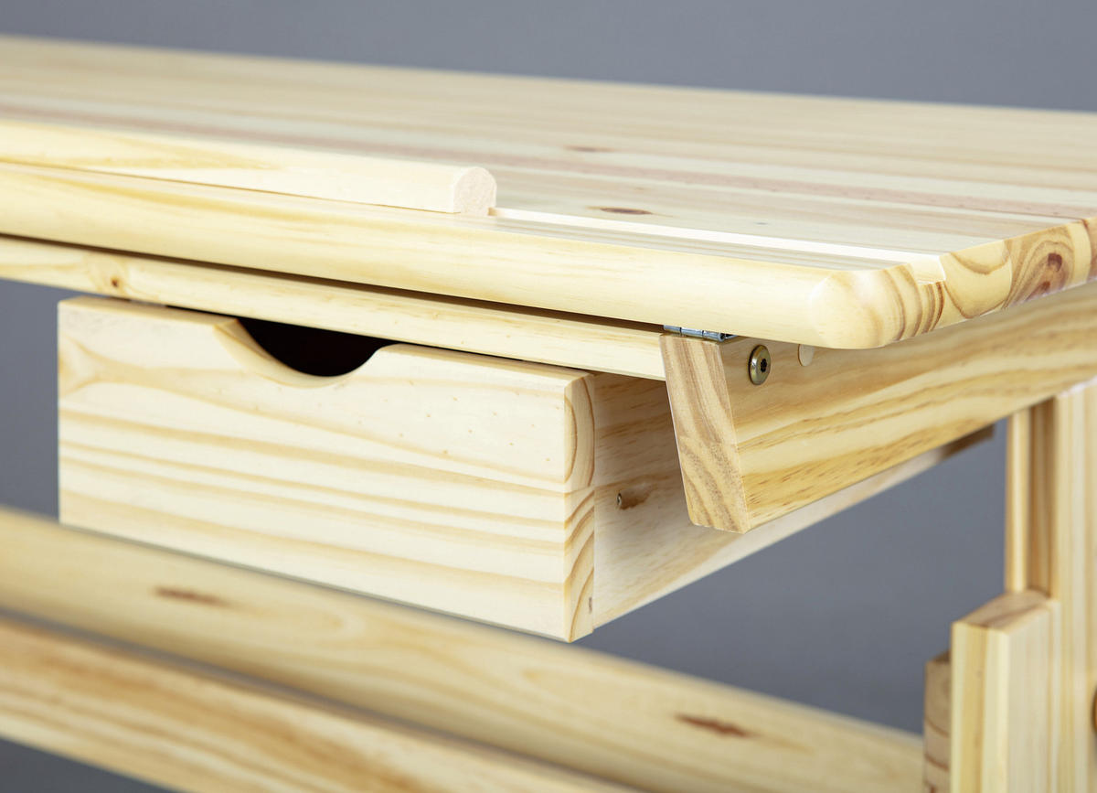 JUGENDSCHREIBTISCH 109/55/63-96 cm  in Kieferfarben  - Kieferfarben, Basics, Holz (109/55/63-96cm) - MID.YOU