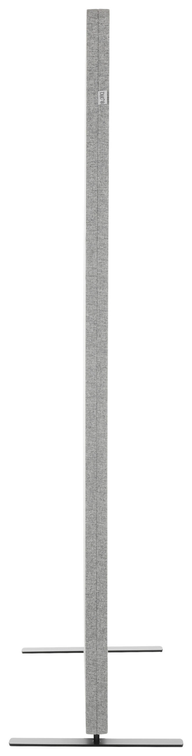 TRENNWAND Textil, Metall, Kunststoff Hellgrau  - Hellgrau, Basics, Kunststoff/Textil (80/142/35cm) - MID.YOU
