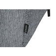 ECKSOFA in Webstoff Hellgrau  205/280 cm  - Hellgrau/Schwarz, Design, Textil/Metall (205/280cm) - Xora