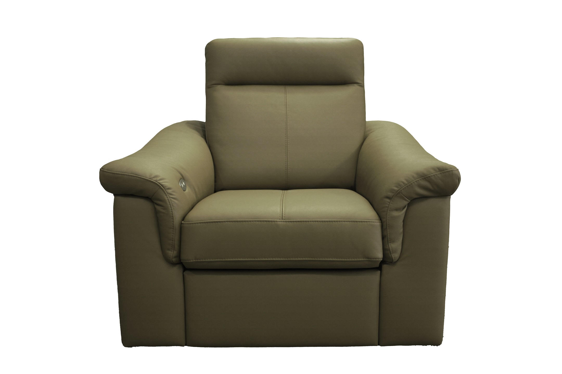 TV-FOTEL - zöld, Basics, bőr (109/100/94cm) - Andante