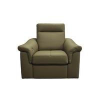 TV-FOTEL - zöld, Basics, bőr (109/100/94cm) - Andante