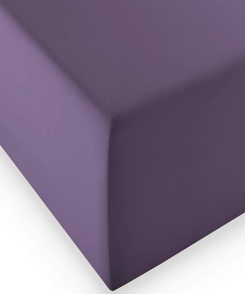 BOXSPRING-FIXLEINTUCH - Brombeere, Basics, Textil (90-100/200-210cm) - Fleuresse